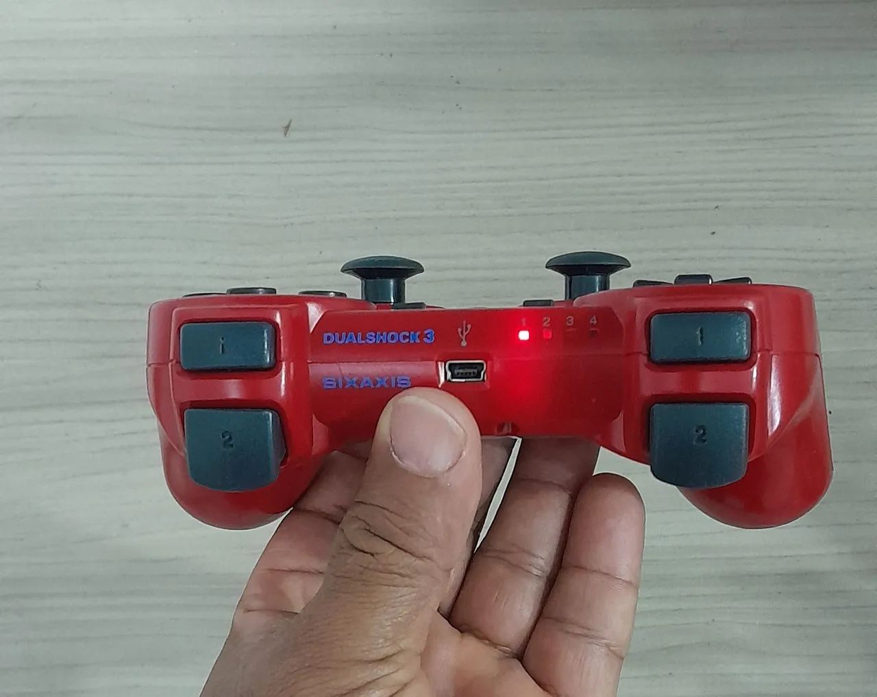 Controle Original Vermelho do PS3 - Foto 4