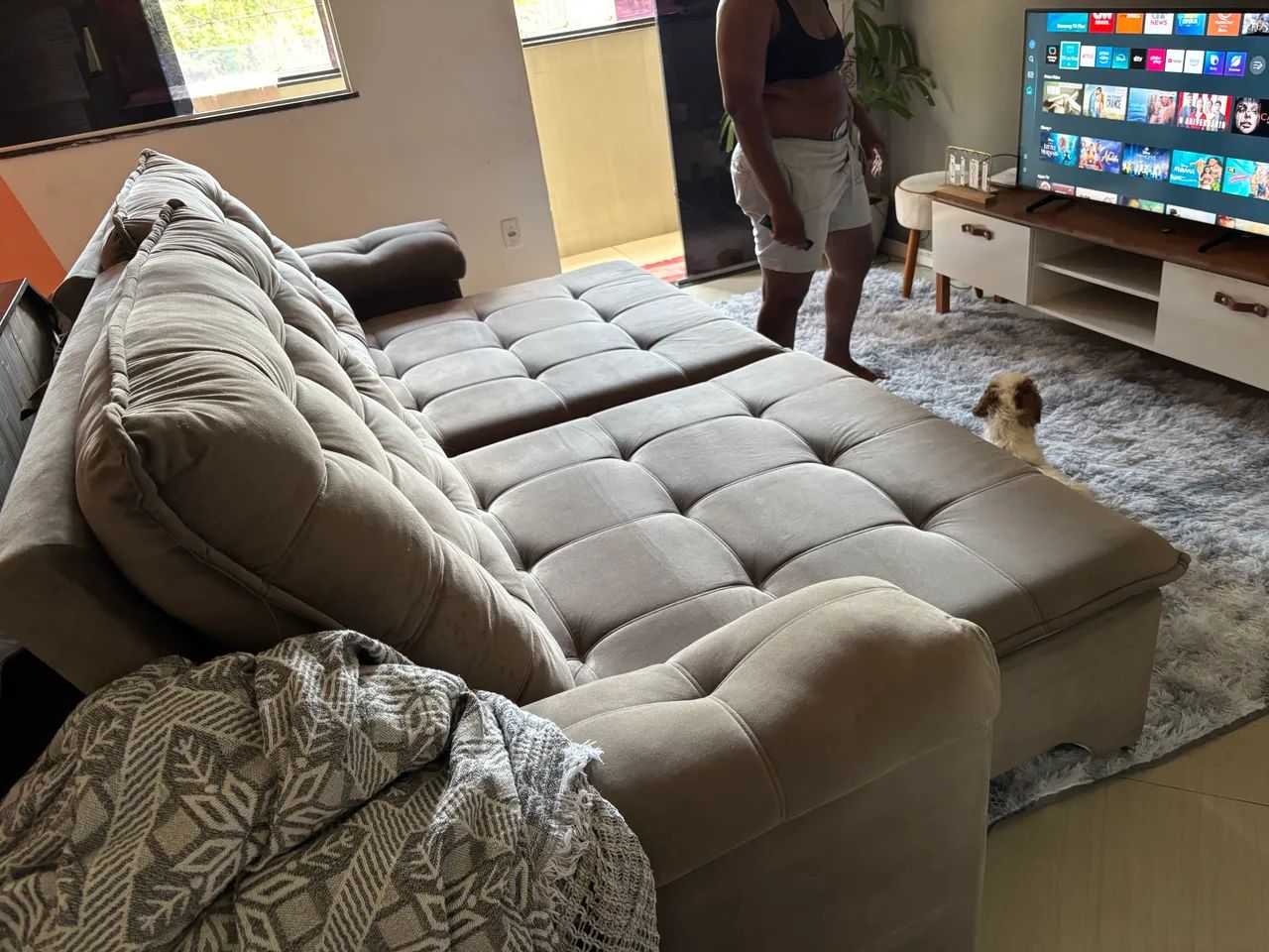 Sofá 3 metros sem marcas de uso  - Foto 3