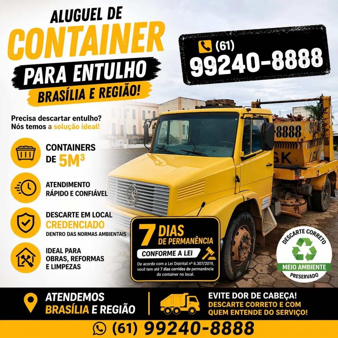 Aluguel caçamba contenier entulho - Foto 4