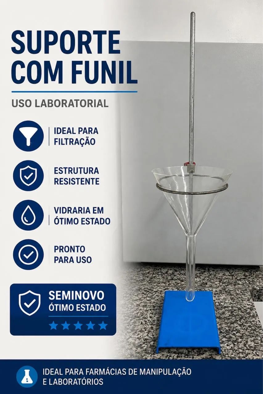 Haste de ferro acompanha funil 