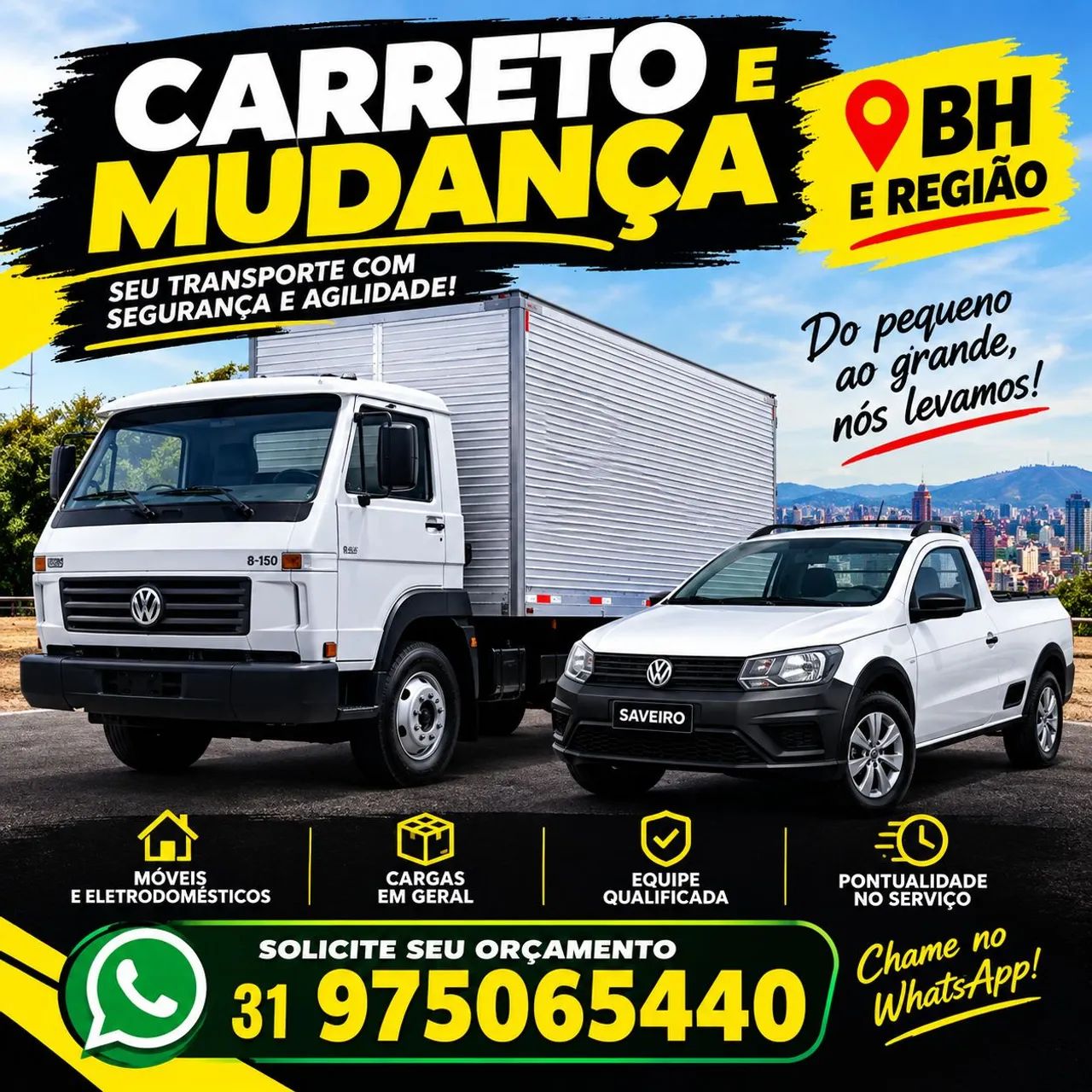 Mudança e pequenos carretos! Preço Justo!