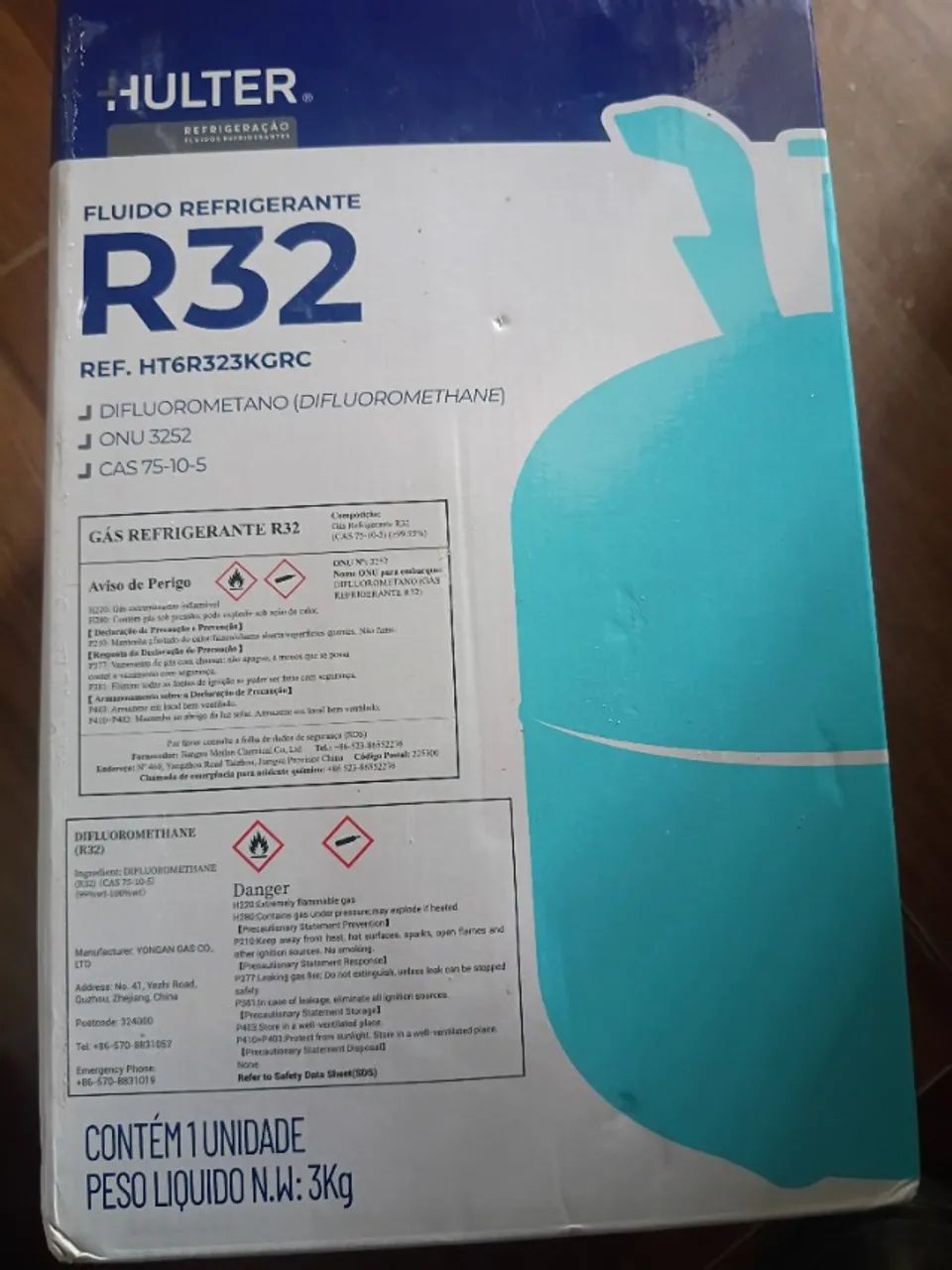 2 unidade Gás r32 