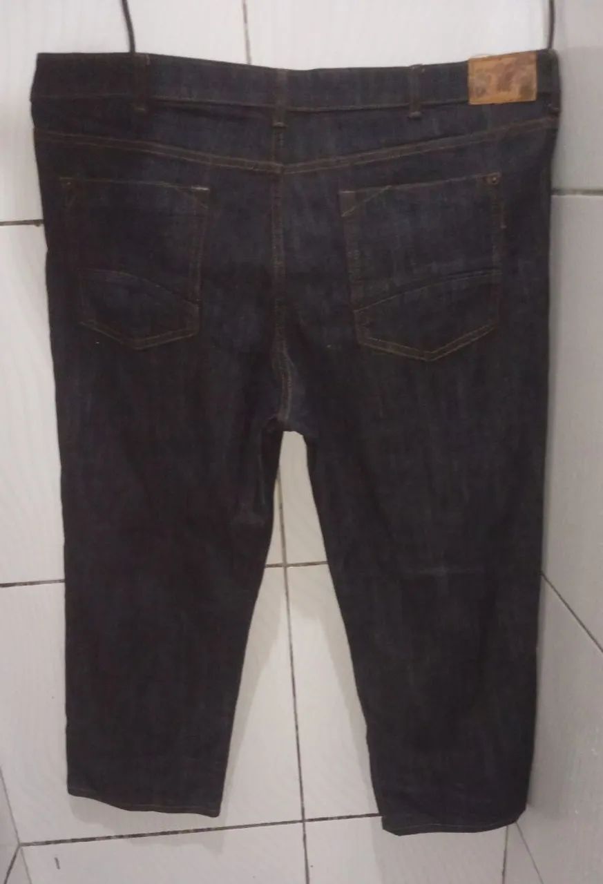 Calça Lee Jeans Preta Masculino N;54 - Foto 2