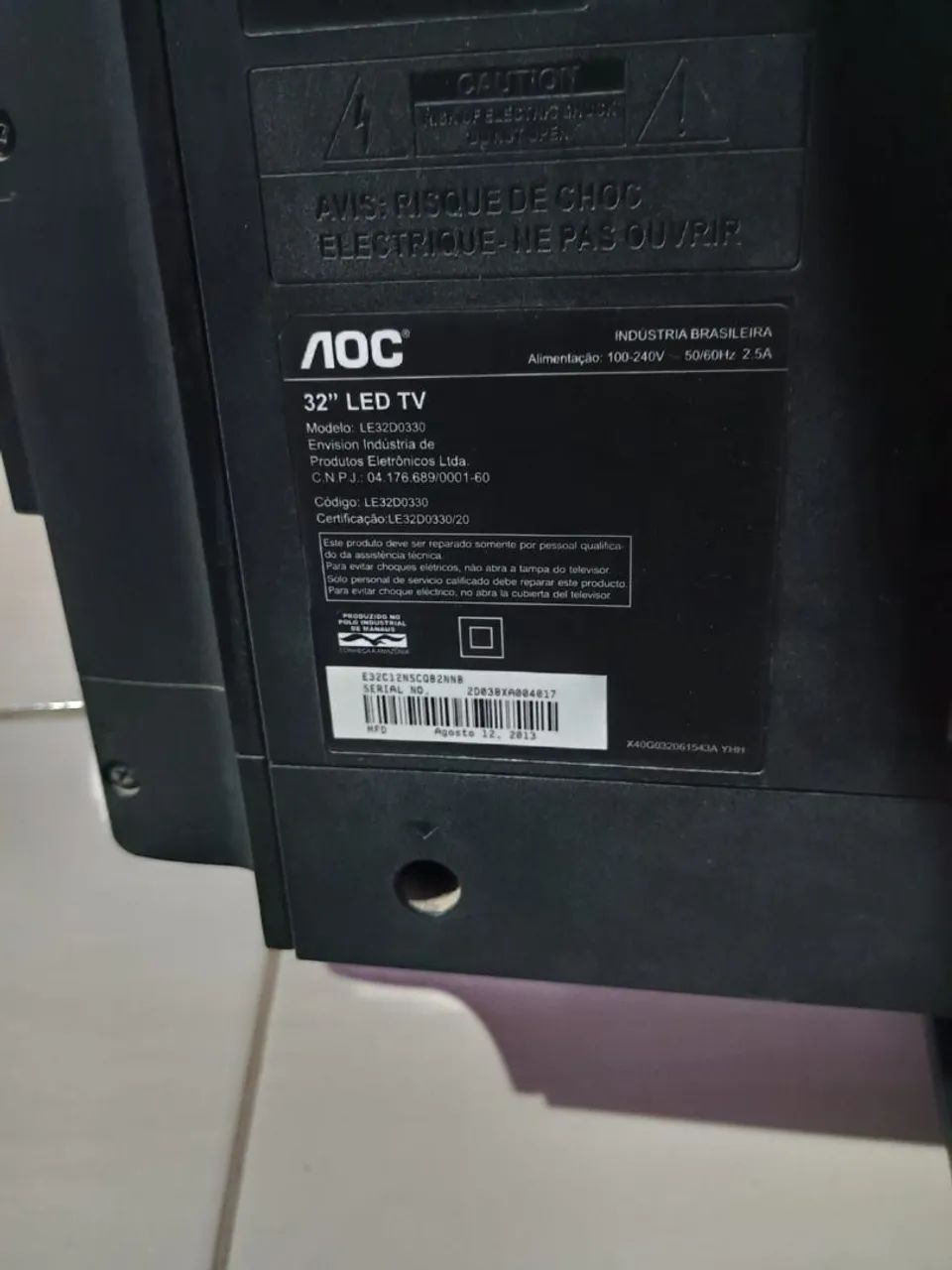 TV AOC 32 POLEGADAS LED - Foto 2