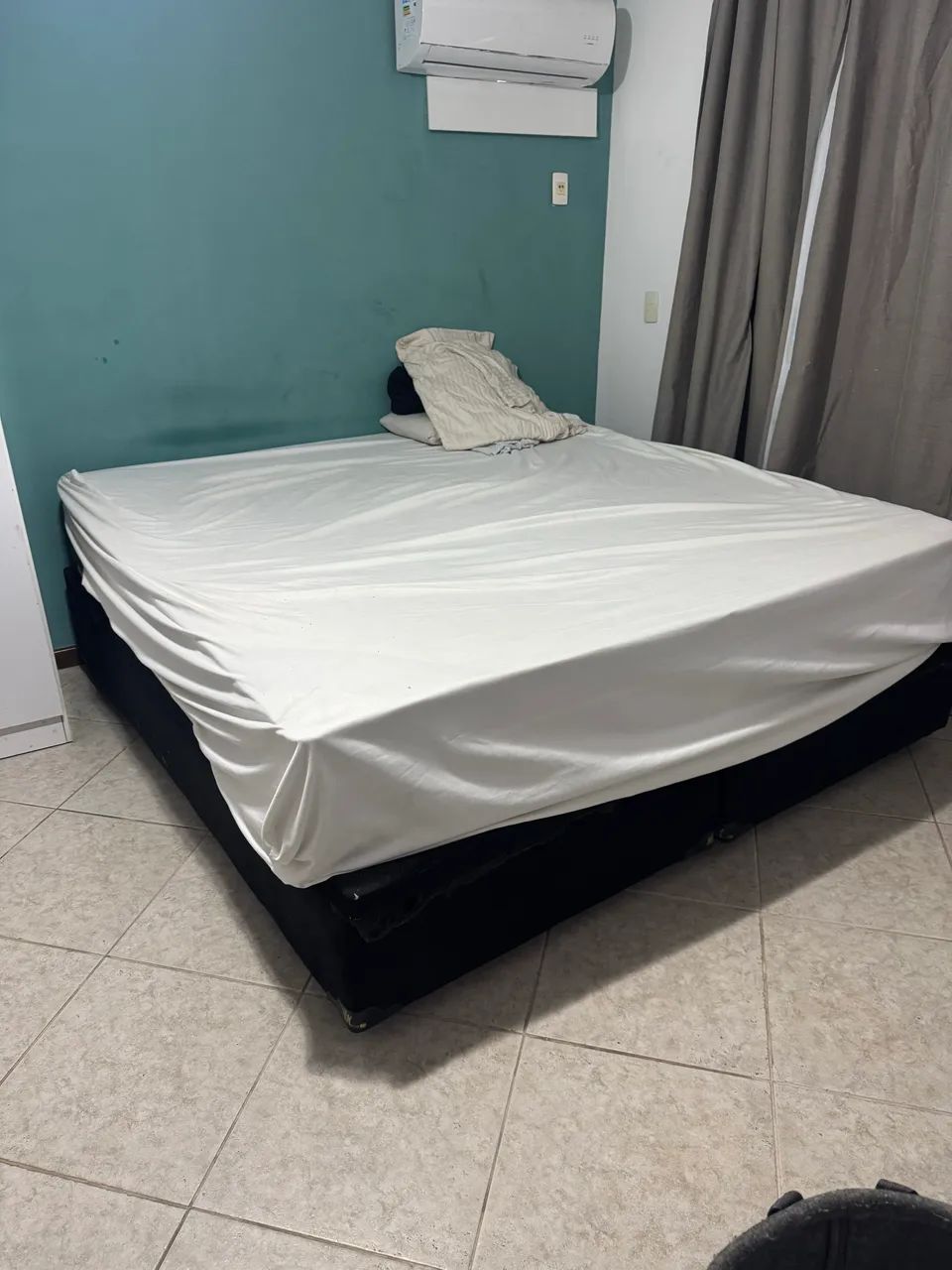 Cama super King Size baú e colchão ortobom  - Foto 4