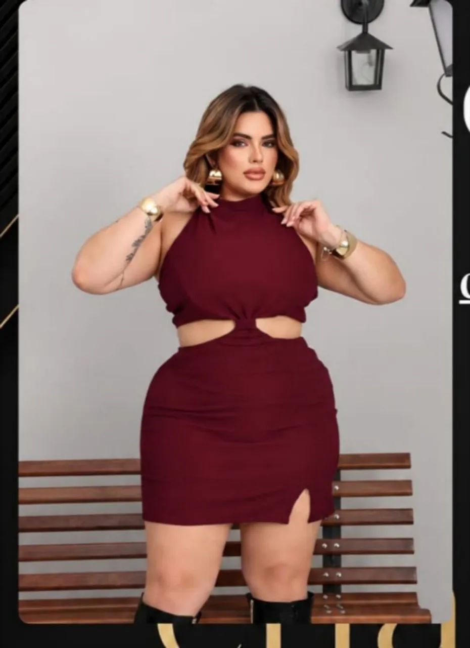 Vestido vinho
