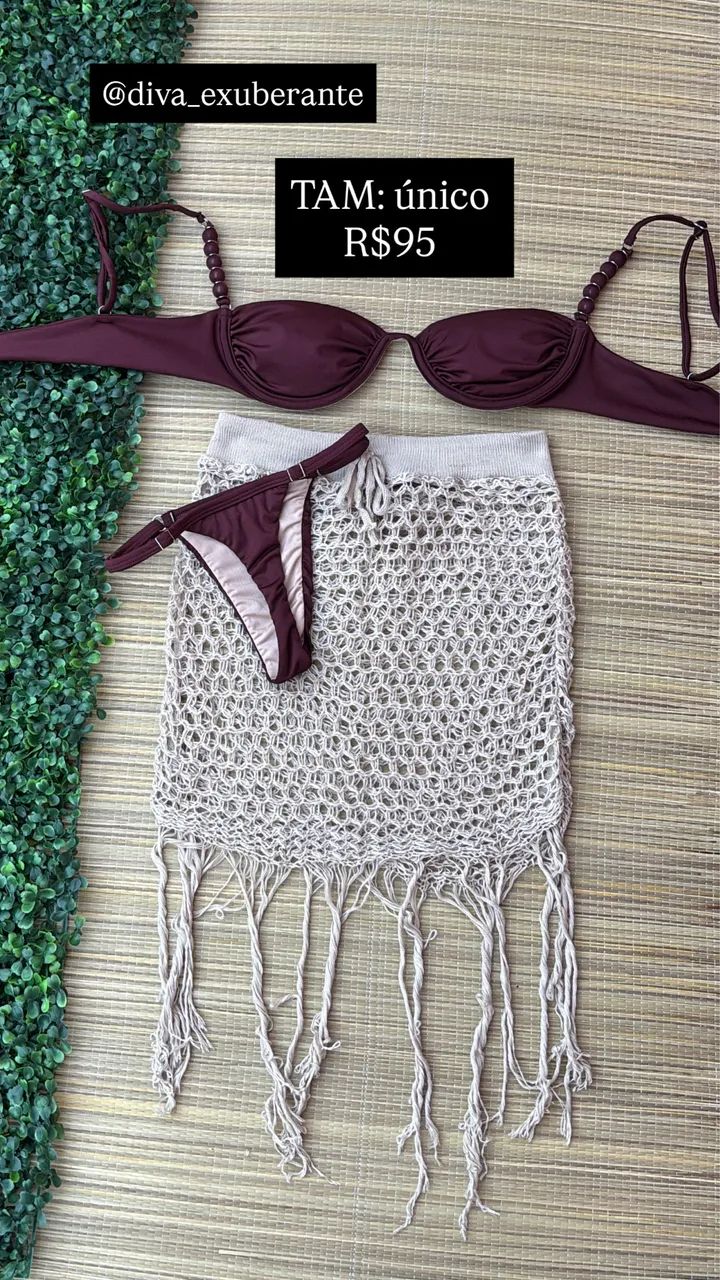 Kit biquíni e saída de praia  - Foto 4