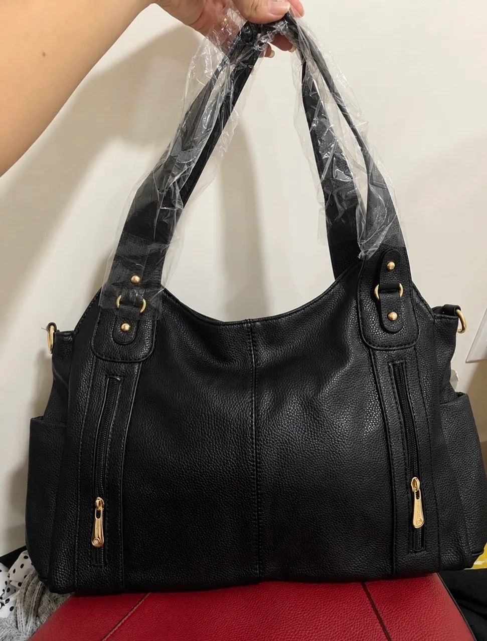 Bolsa couro fake NOVA 