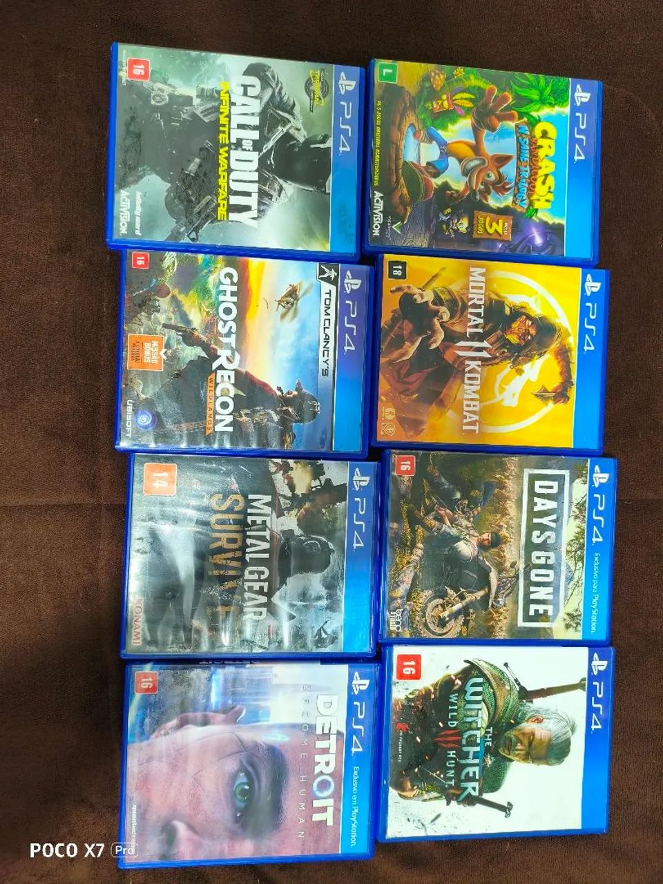 VENDO PS4 COM 8 JOGOS E DOIS CONTROLES!! - Foto 4