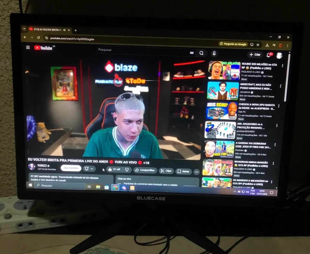 Tela Bluecase 19 polegadas
