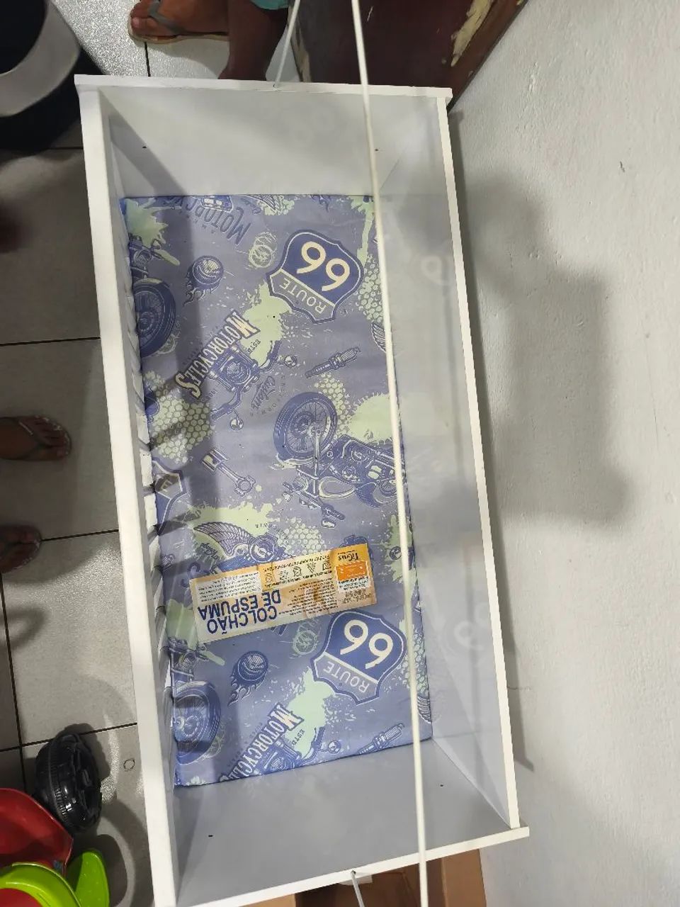 Mini berço 5 em 1, com colchão e mosquiteiro  - Foto 4