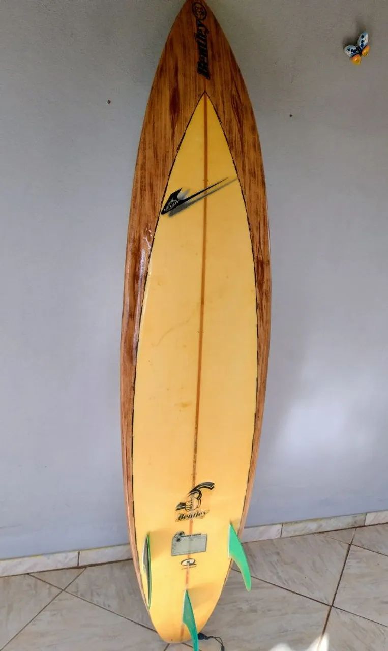 Prancha de surf usada com capa - Foto 2