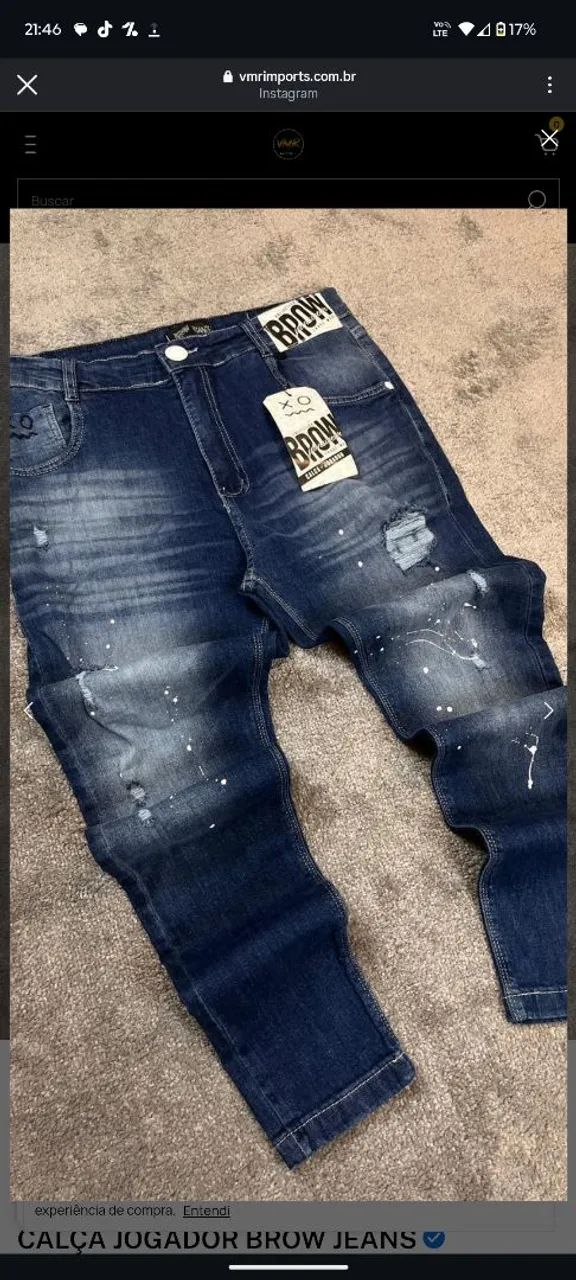 CALÇA ORIGINAL BROW JEANS NUNCA USADA --VEM NAS PROPOSTAS  - Foto 2
