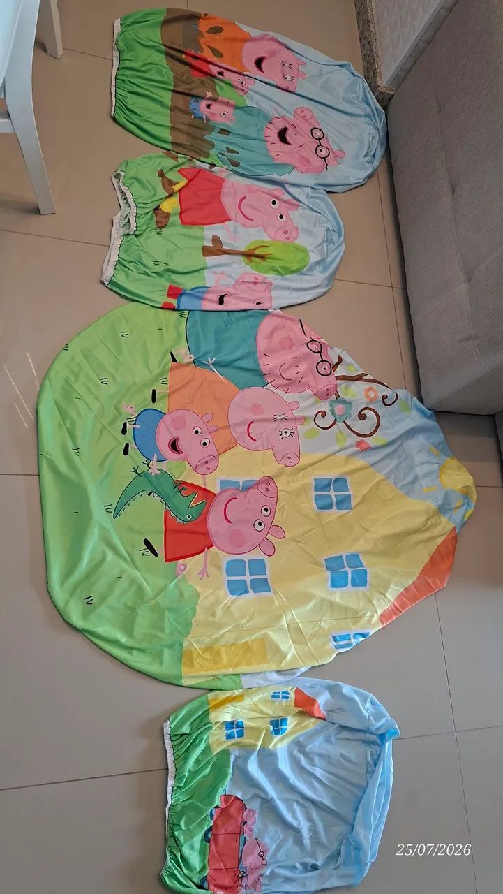 Kit Capa Painel e cilindros Peppa Pig - Foto 2