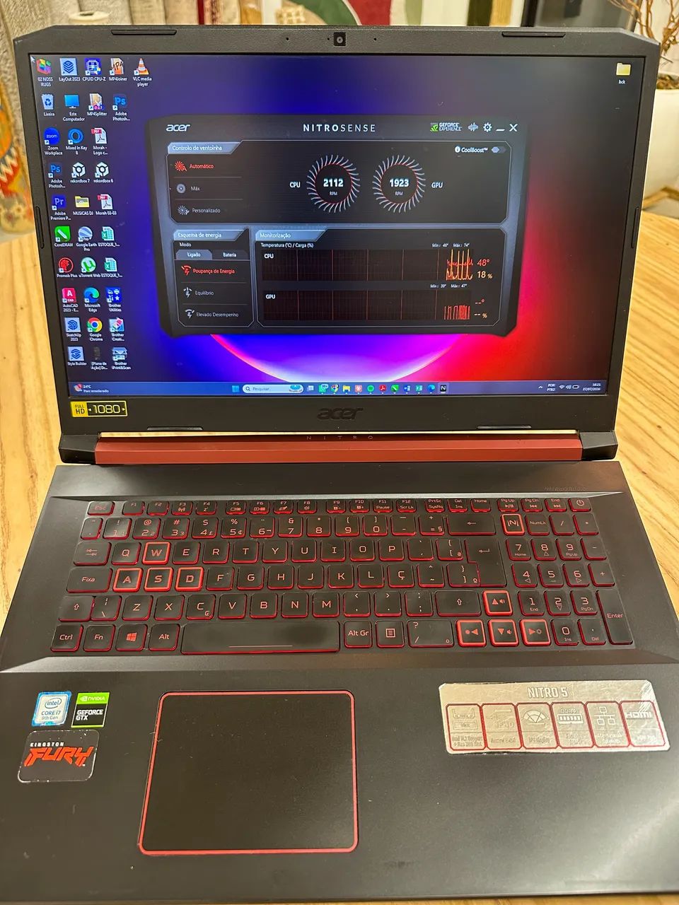 Notebook Acer Nitro 5 17Pol. - Impecável - Foto 4