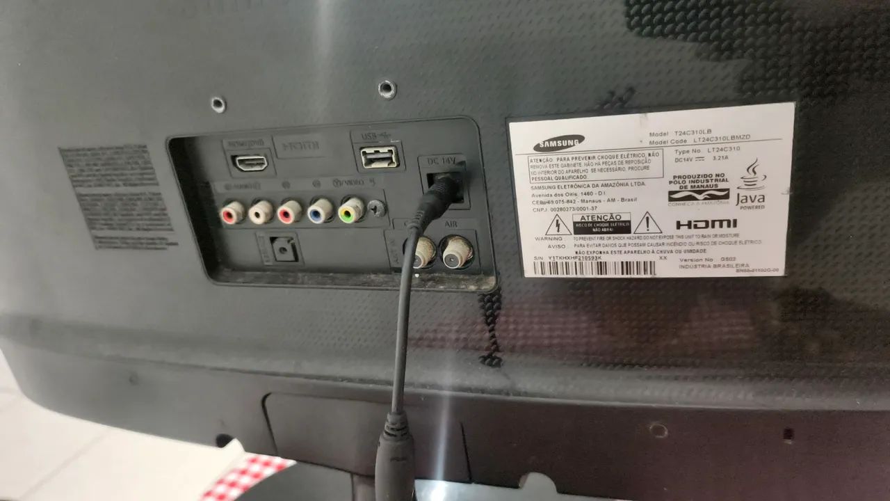 TV samsung 32' Retirada de peças - Foto 4