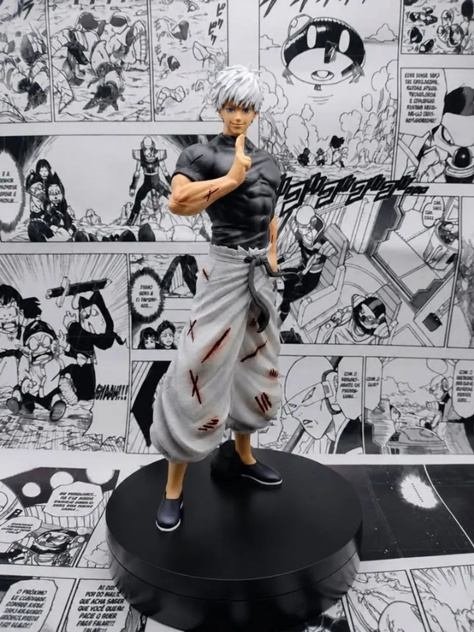 Satoru Gojo 23cm - 3 Cabeças/Rostos
