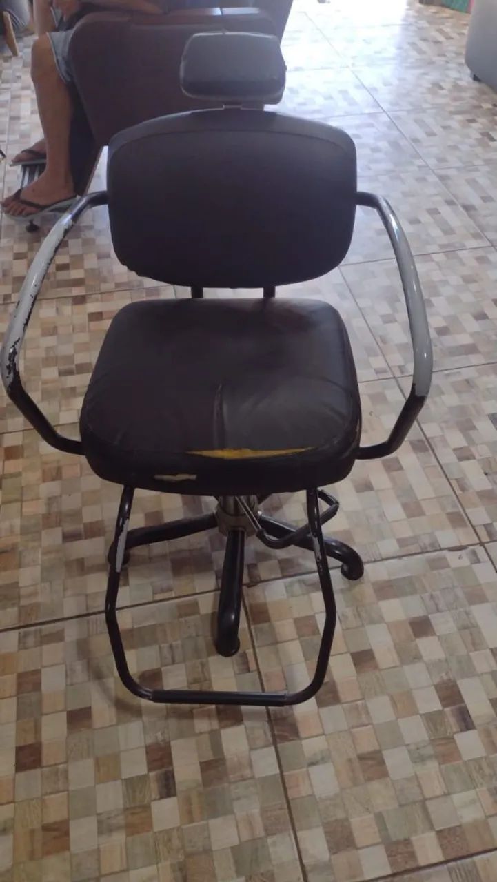 Cadeira barbeiro salão 