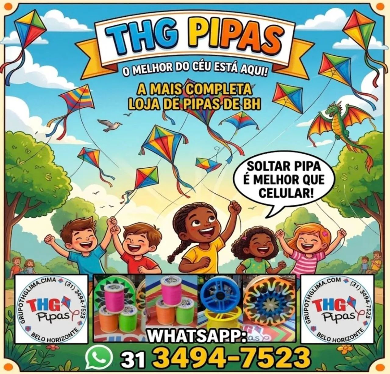 Pipas e papagaios 