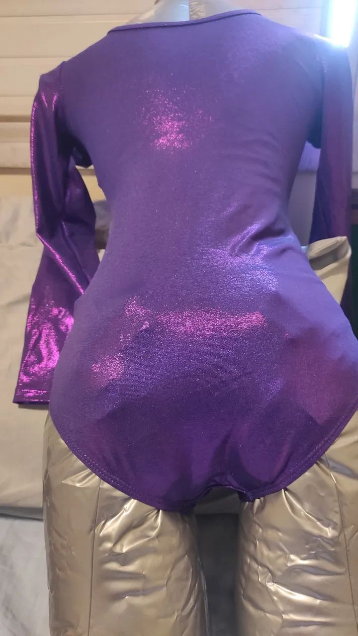 Collant Violeta Roxo Ginástica Artística - Foto 3