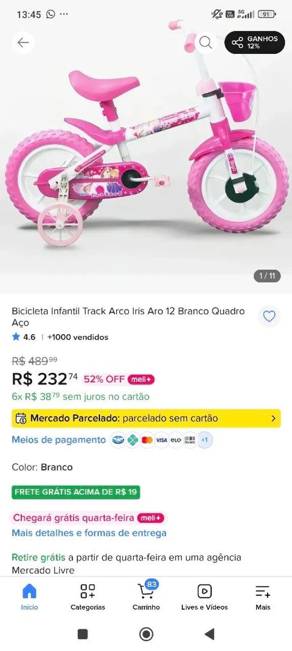 Bicicleta infantil  - Foto 5