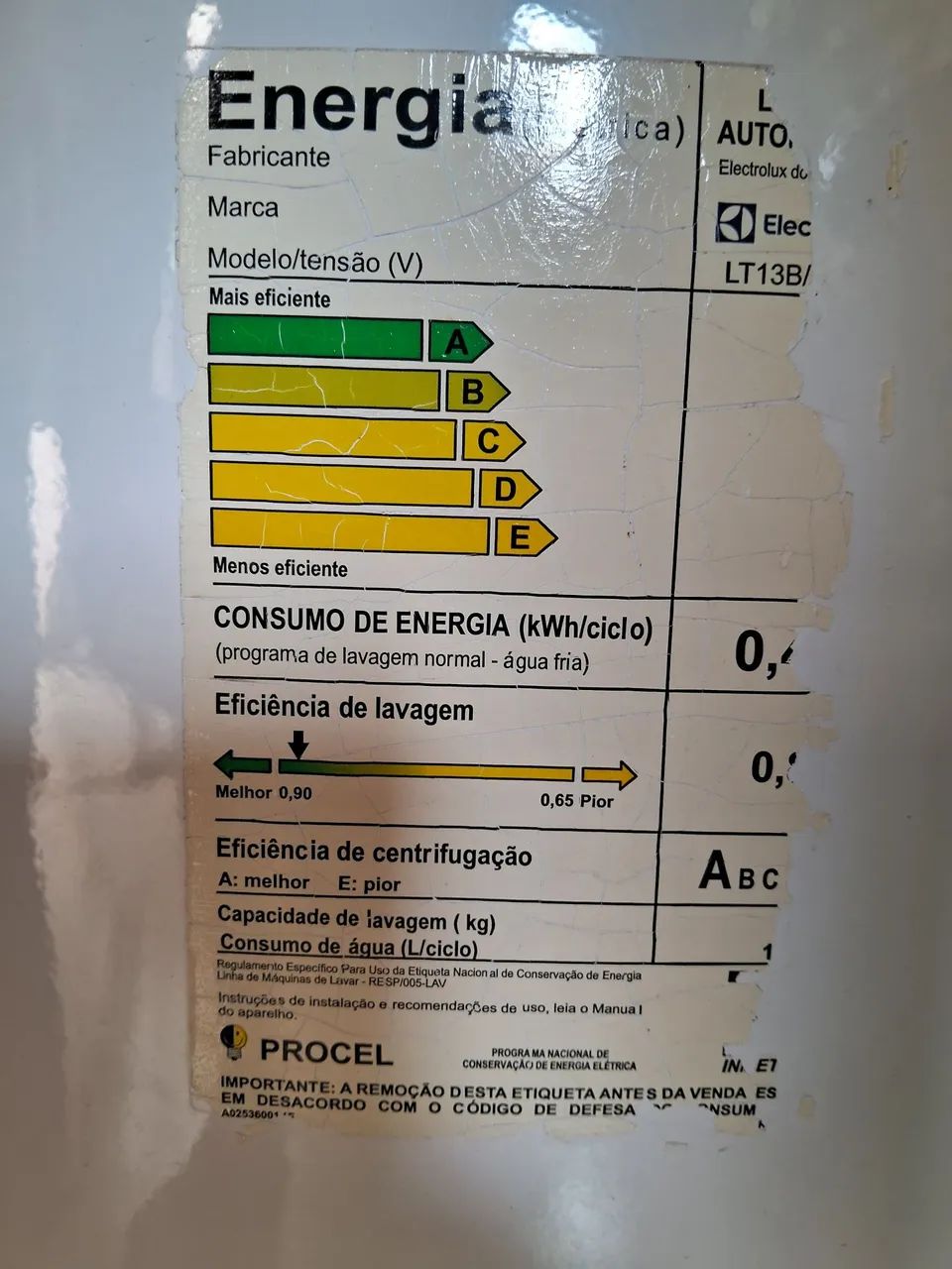 Máquina de lavar Eletrolux 13kg usada - Foto 4
