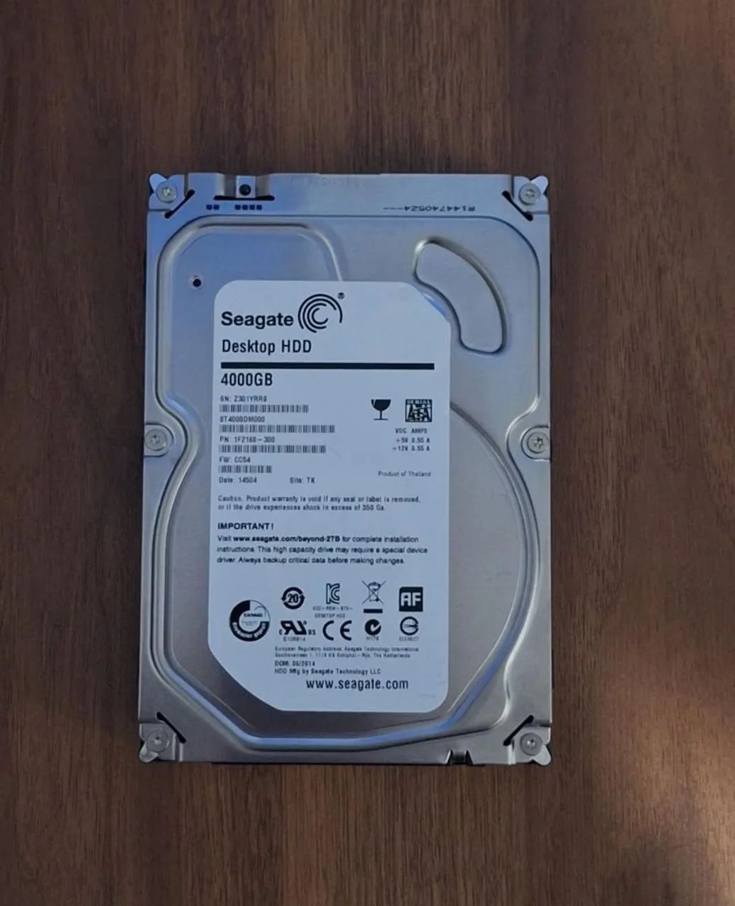 HD INTERNO SEAGATE 4 TERABYTES - Armazenamento - Vila das