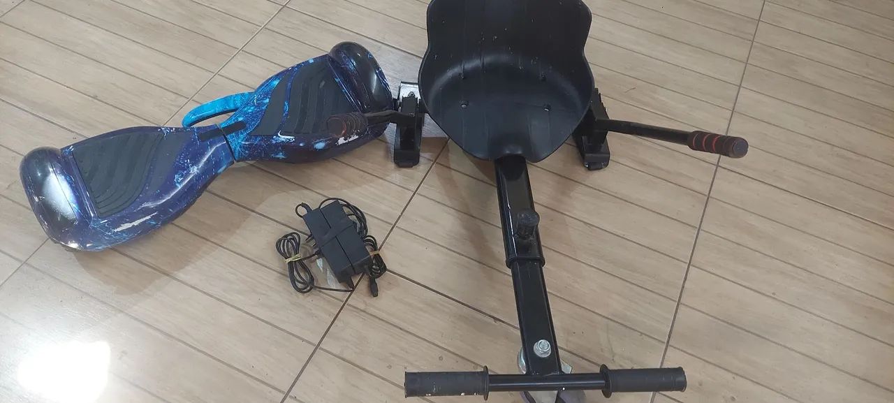 Hoverboard com carrinho - ótimo estado bem conservado  - Foto 5