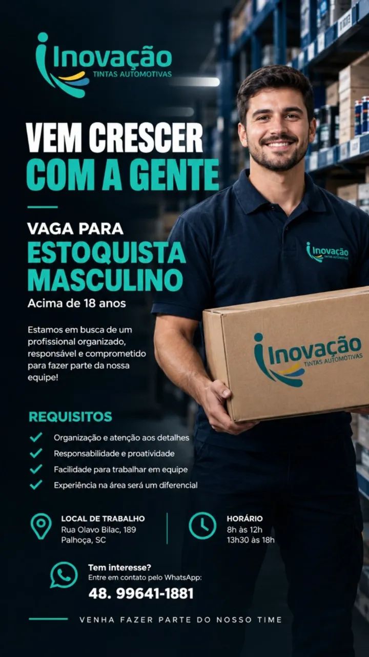 ESTOQUISTA MASCULINO