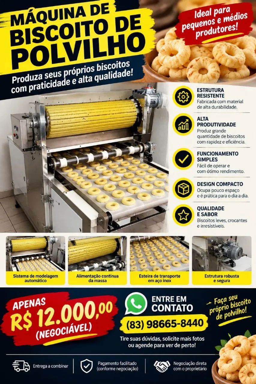 Máquina Pingadeira de polvilho 