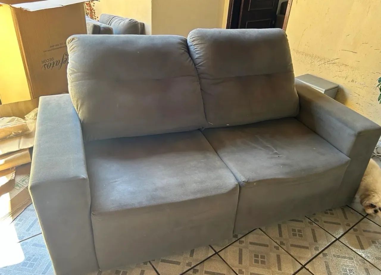 2 sofás 2 lugares e painel para Tv  - Foto 2