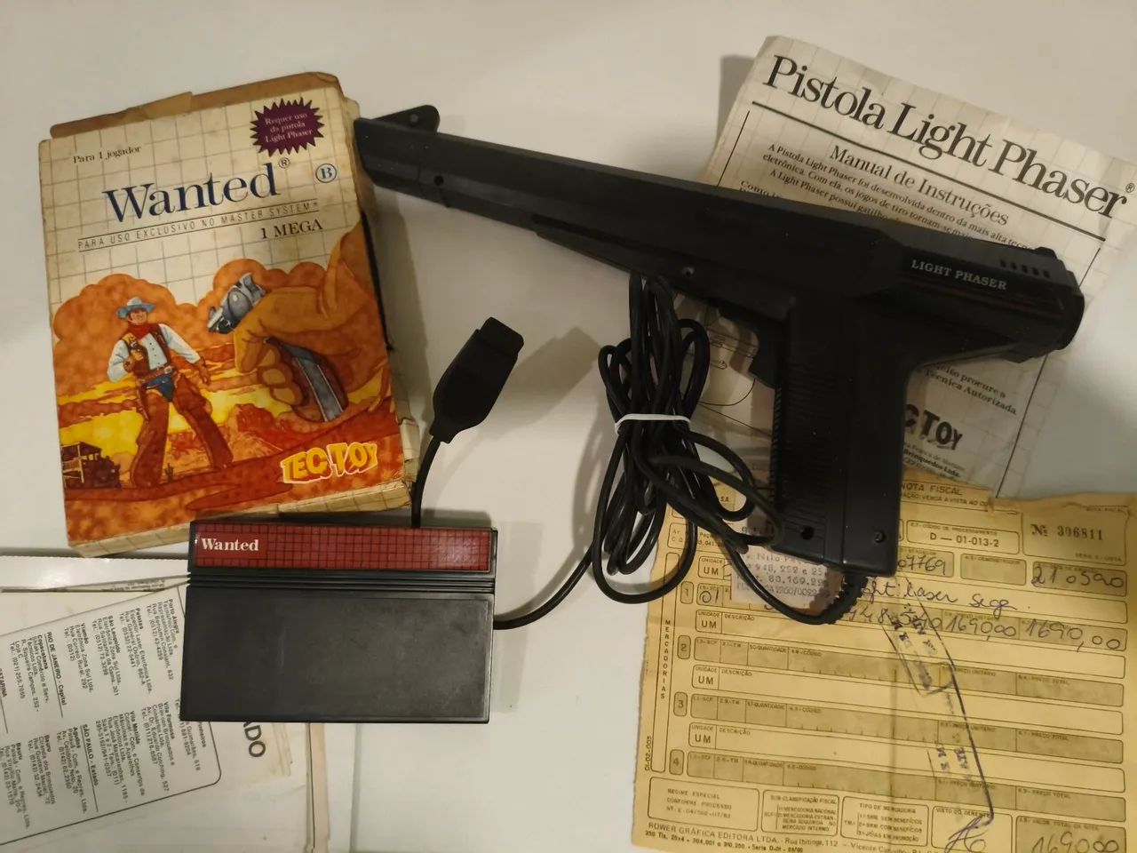 Pistola Light Phaser + Jogo Wanted para Master System  - Foto 2