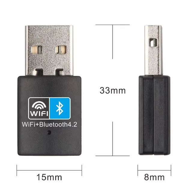 Adaptador WiFi 2 em 1 USB com Bluetooth e WiFi de 150Mbps, Placa de Rede 2.4Ghz - Foto 4