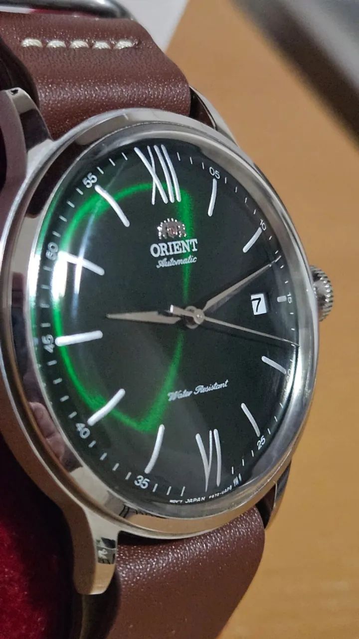 Relógio Orient Bambino verde (João Pessoa e Recife) - Foto 2