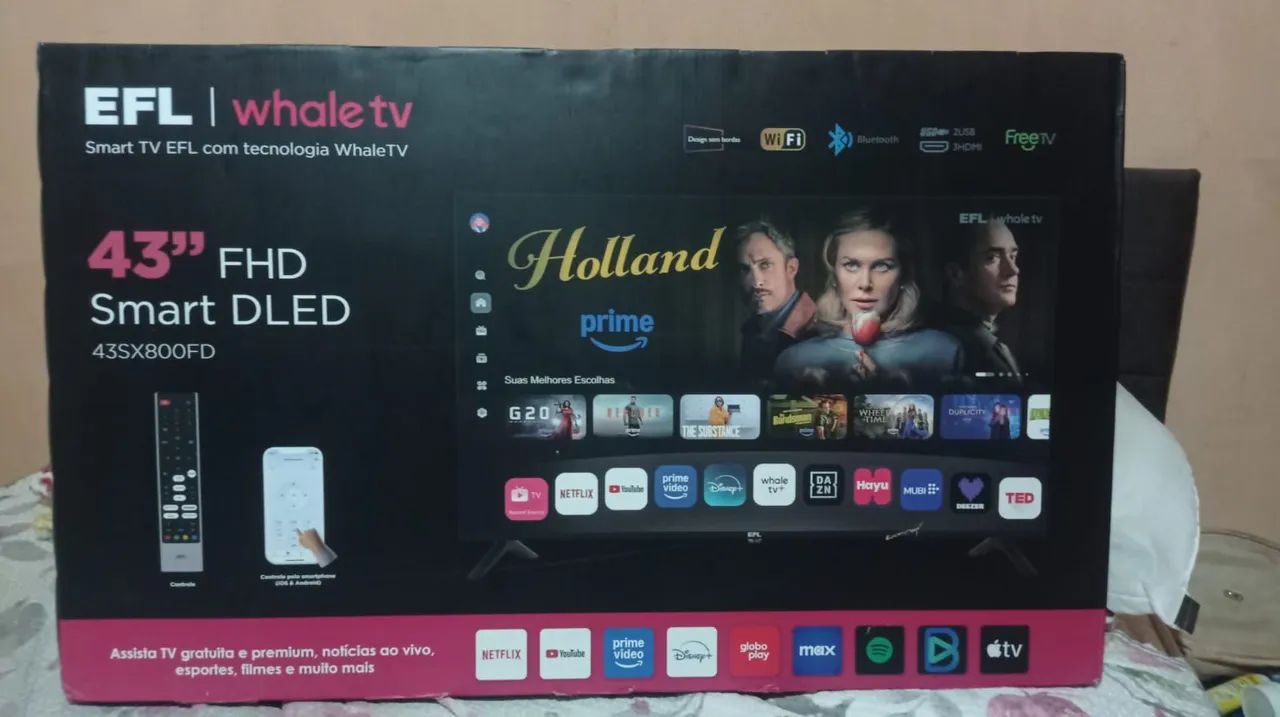 TV 43 polegadas na caixa nova 