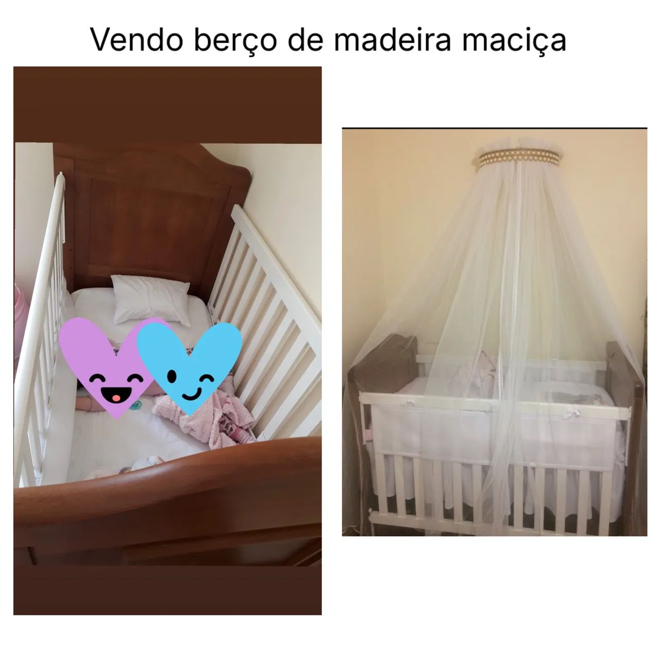 Vendo berço madeira maciça
