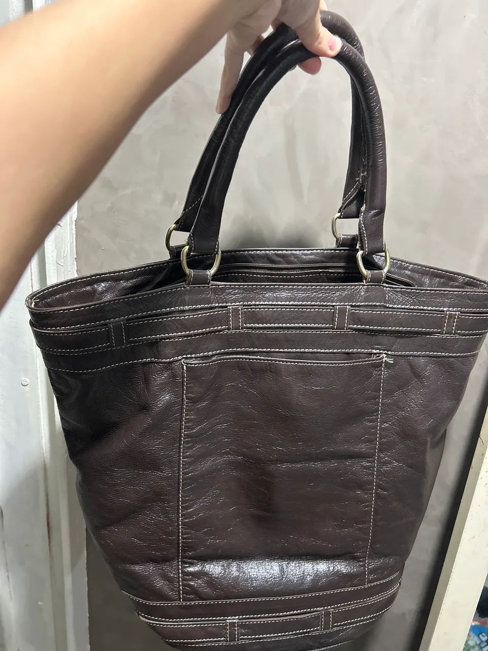 Bolsa Feminina de Couro - Foto 3