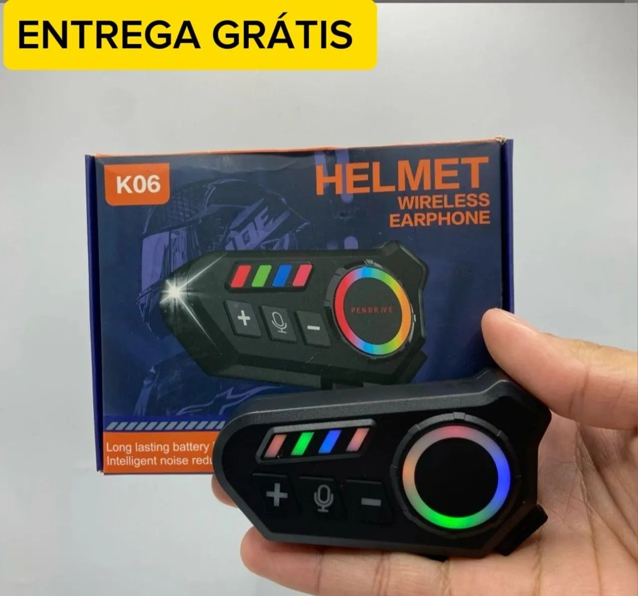 MICROFONE PARA CAPACETE - K06 - ENTREGA GRÁTIS 