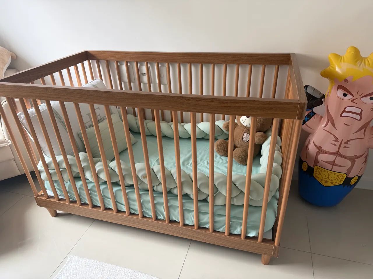 Ber ço Palitado com colchão  - Foto 2