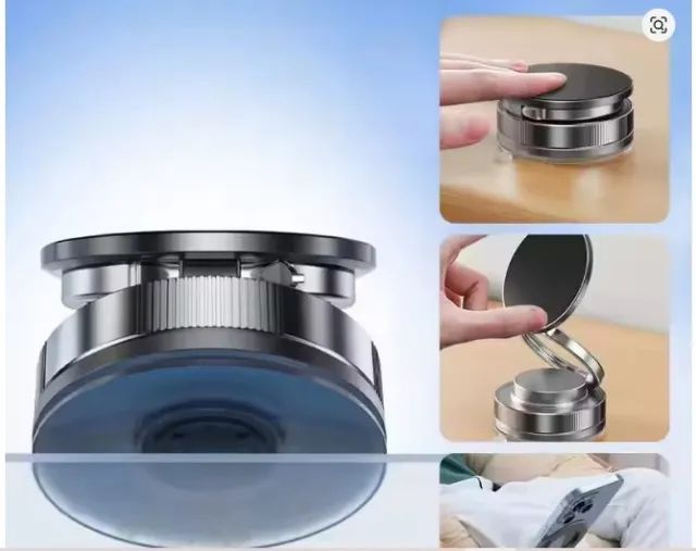 Suporte Magnético para Celulares com Ventosa 360° para Carro, Vidro e Superfícies Lisas -  - Foto 3