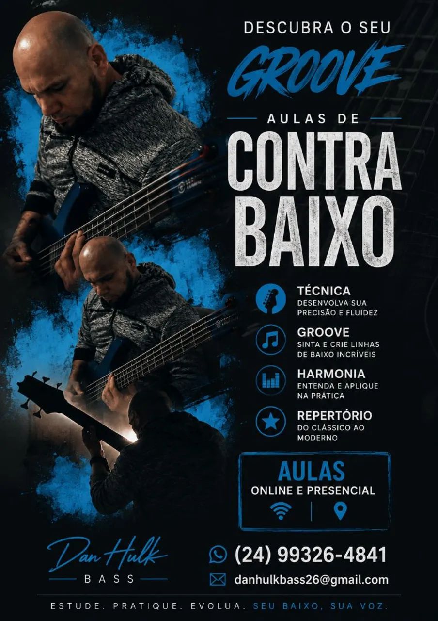 Aulas de contra baixo 