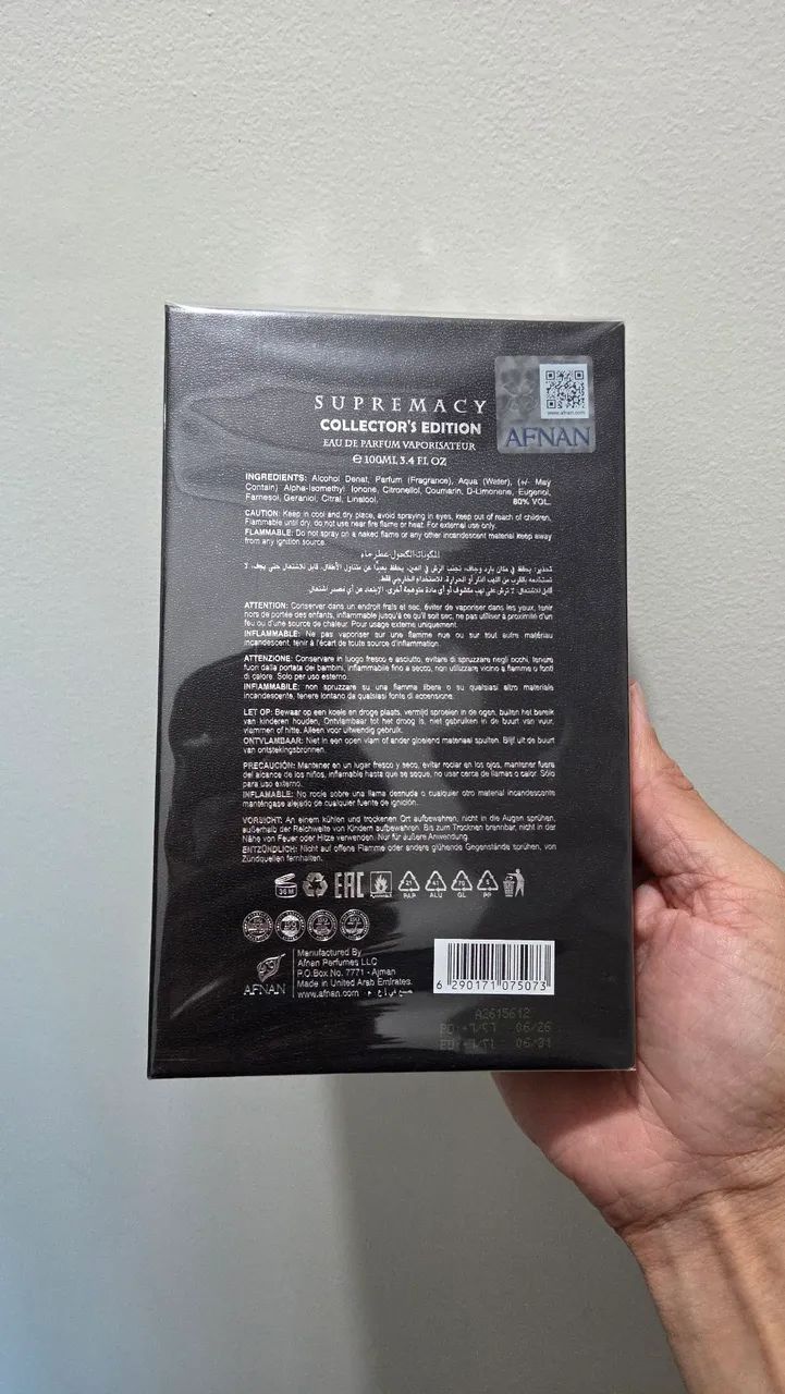 Supremacy collector's Edition 100ml AFNAN - Foto 2