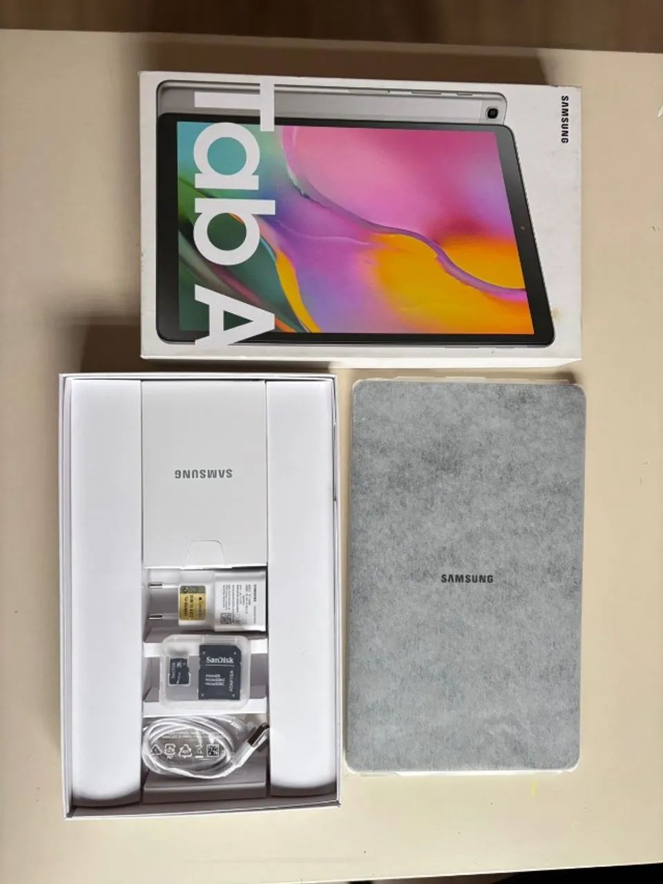 Samsung Galaxy Tab A - SM-T510 - 10.1", 32 GB + SDCard 16GB de brinde + capa infantil