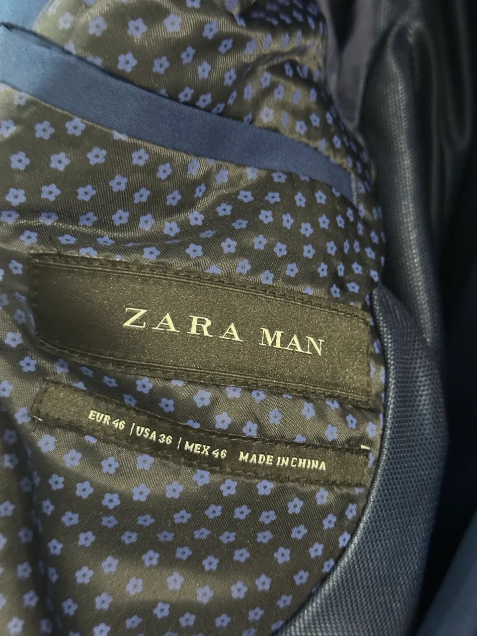Terno Conjunto Zara Man Azul Slim - Foto 3