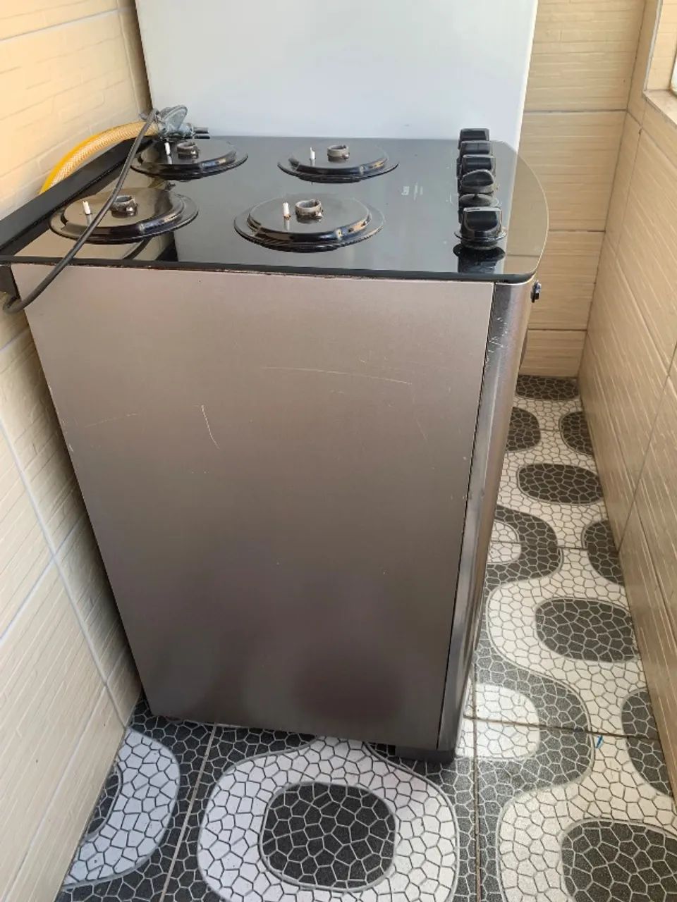 Fogão cônsul 4 bocas inox com mesa de vidro - Foto 4