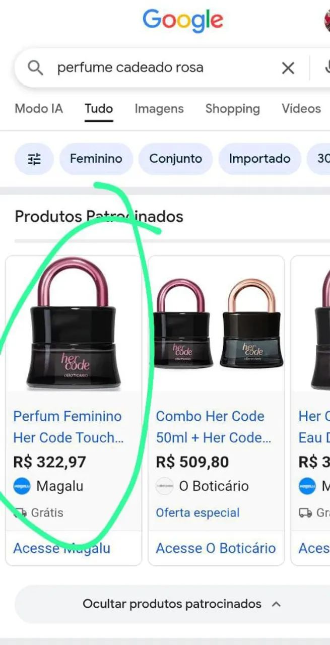 Perfume pra vender logo