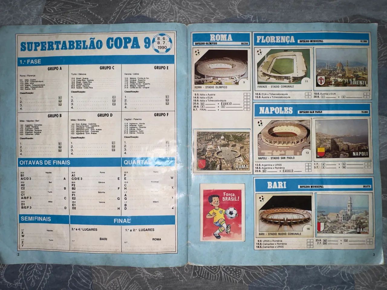 Álbum copa do mundo 1990 completo. - Foto 2