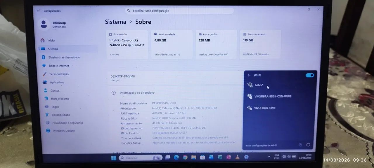 Notebook positivo 
