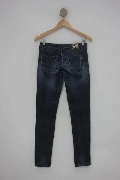 calça jeans handbook feminina azul - Foto 3