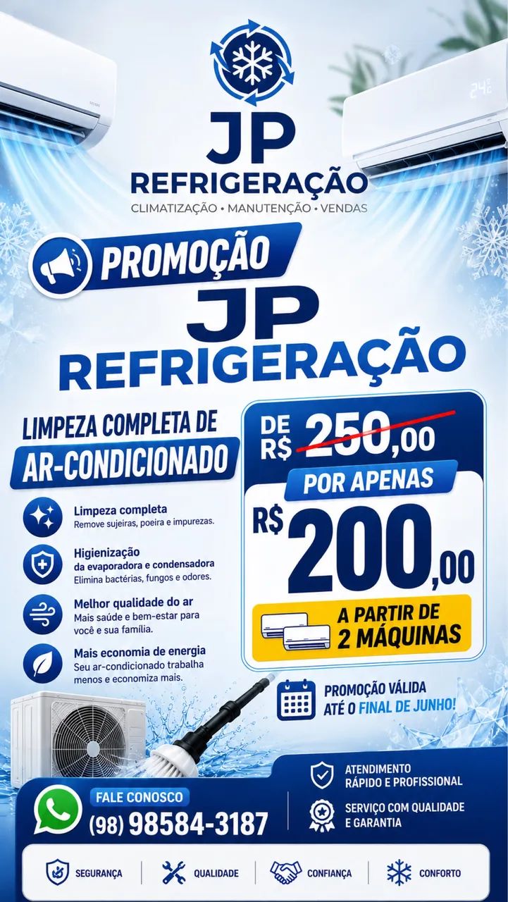 Promoção Limpeza completa! 